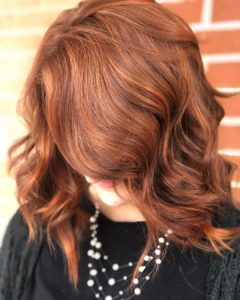 Pumpkin Spice hair color